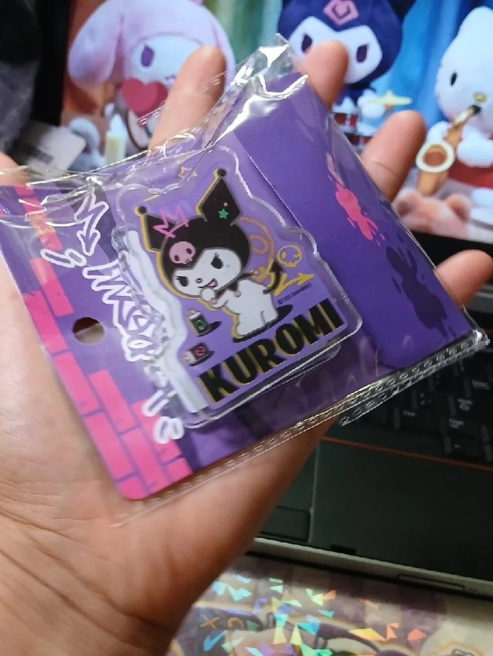 Sanrio Kuromi Purple and Black Clip Clipper Paper Clipper Chips Clip